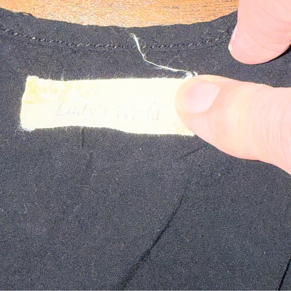 Lady’s World Black Fringe Tunic Boho Embroidered Straps Sleeveless Top XL - Picture 7 of 8